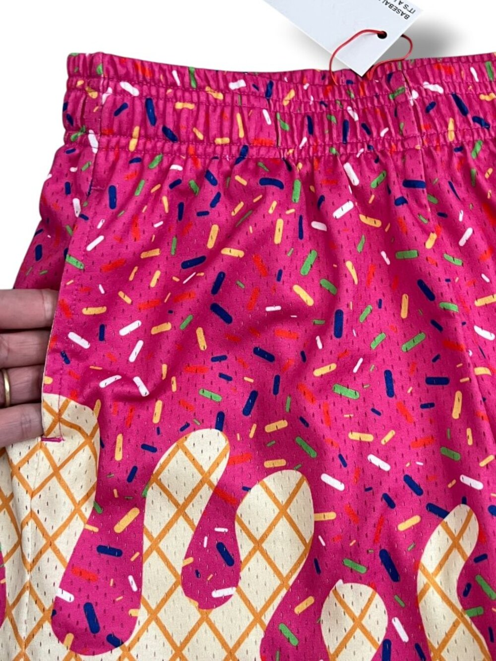 NWT Baseball Lifestyle 101 Youth Strawberry Ice Cream Shorts Size YM Medium - Picture 3 of 6